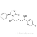 (4S) -3 - [(5S) -5- (4-Fluorofenil) -5-idrossipentanoil] -4-fenil-1,3-ossazolidin-2-one CAS 189028-95-3